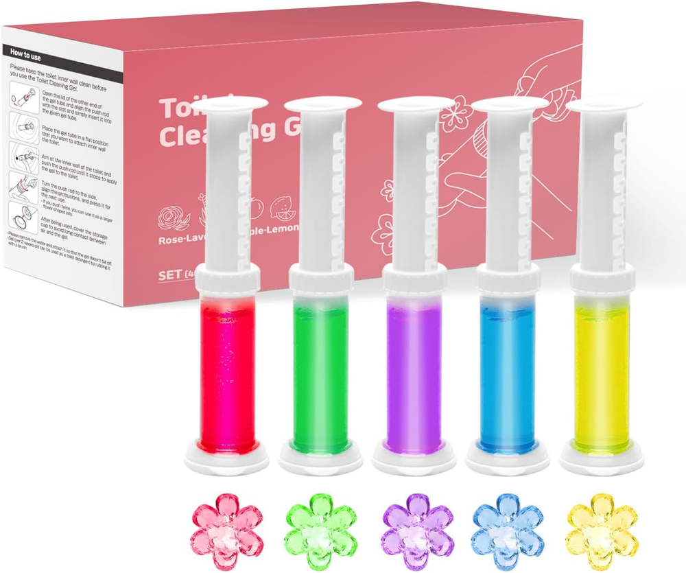 Hubdic Fresh Scent Toilet Cleaner Gel Stamps for Long-Lasting Cleanliness