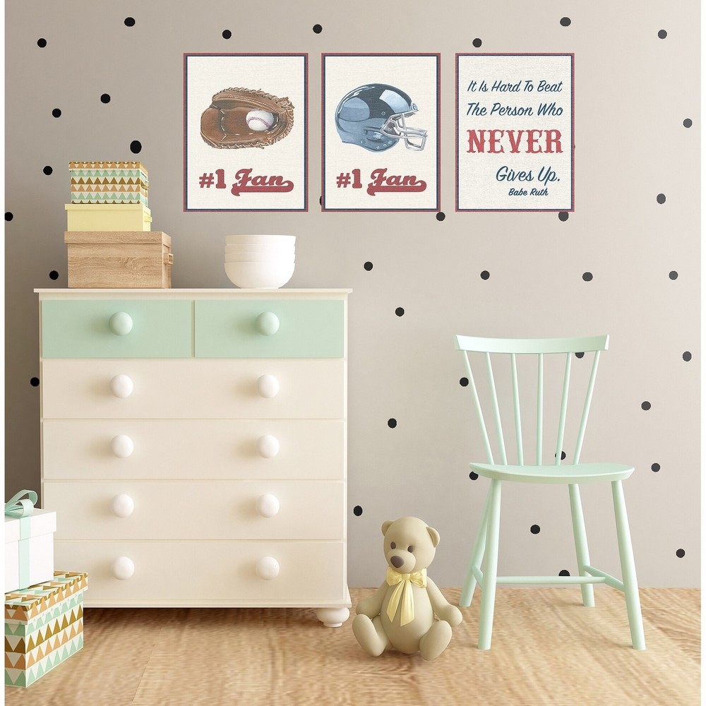 Stupell Number 1 Football Fan Wall Plaque Art  Oversized