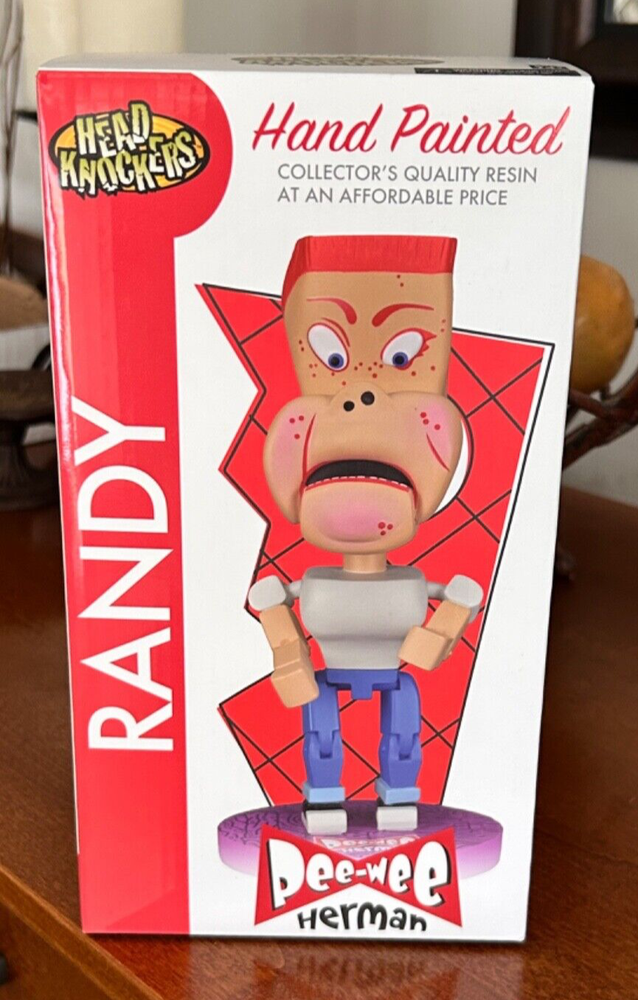 NECA Pee-wee's Herman PlayHouse RANDY Head Knocker~Bobblehead Figure NEW