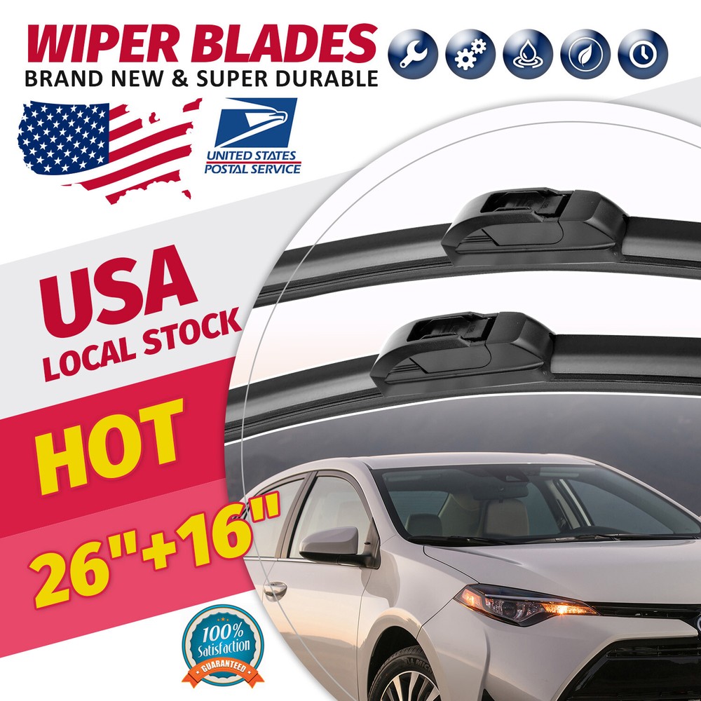 26-16 Inch OEM-Quality Wiper Blades Set for Front Left & Right