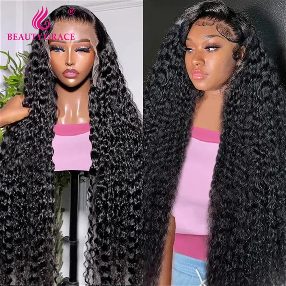 Water Wave 13x4 HD Lace Front Human Hair Wig 4x4 Lace Closure Remy Hair for Women  