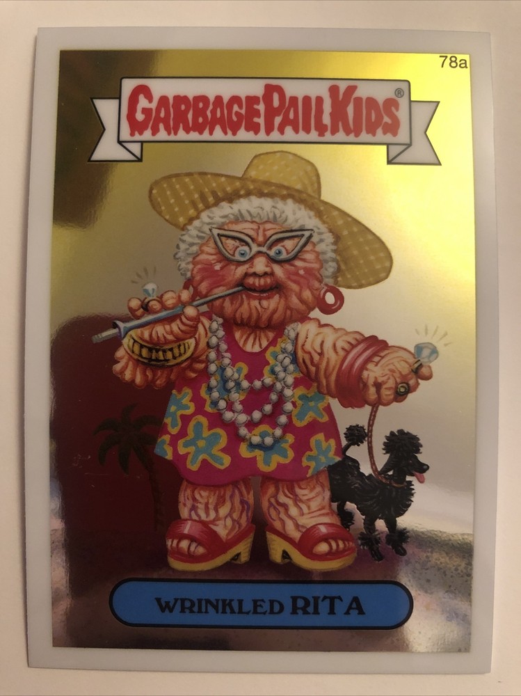 2014 Topps Chrome Garbage Pail Kids Series 2 Wrinkled Rita 78a Card