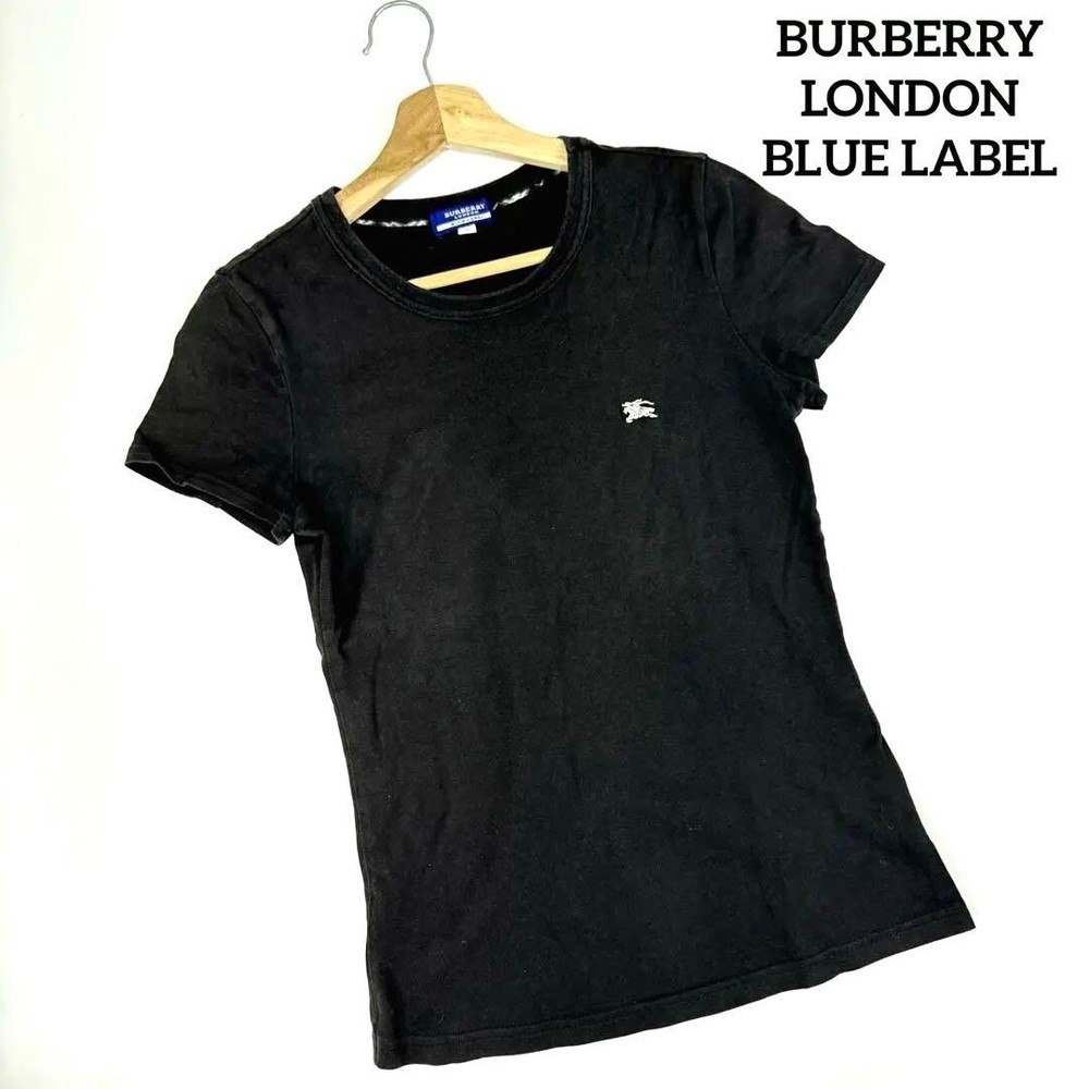 Burberry London Short sleeve T-shirt Tops Logo Cotton Women Size 38/S-M Used