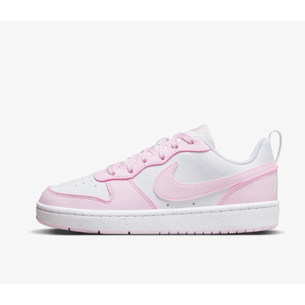 Nike Court Borough Low Recraft Big Kids' Shoes Pink 6Y