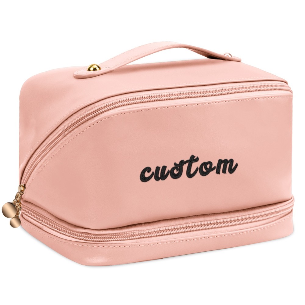 Personalized Makeup Bag Custom Name Cosmetic Pouch Travel Toiletry Gift for Wome