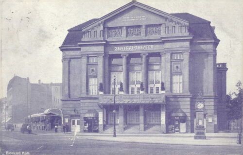 Postcard Magdeburg Central Theatre 1913 (No.838)