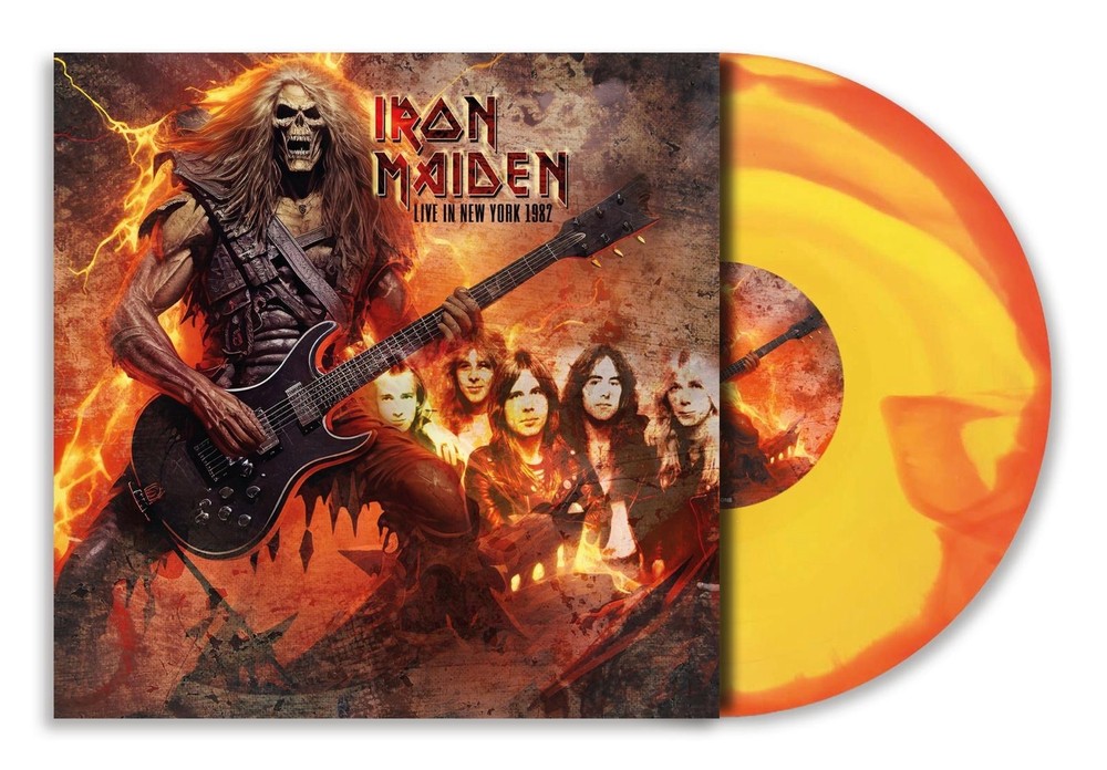Iron Maiden Live In New York 1982 On Orange & Yellow Sunburst Vinyl. 250 Only.