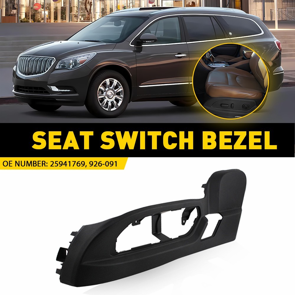 Left Driver Side Seat Switch Bezel 25941769 for Enclave Traverse Acadia 2009-17