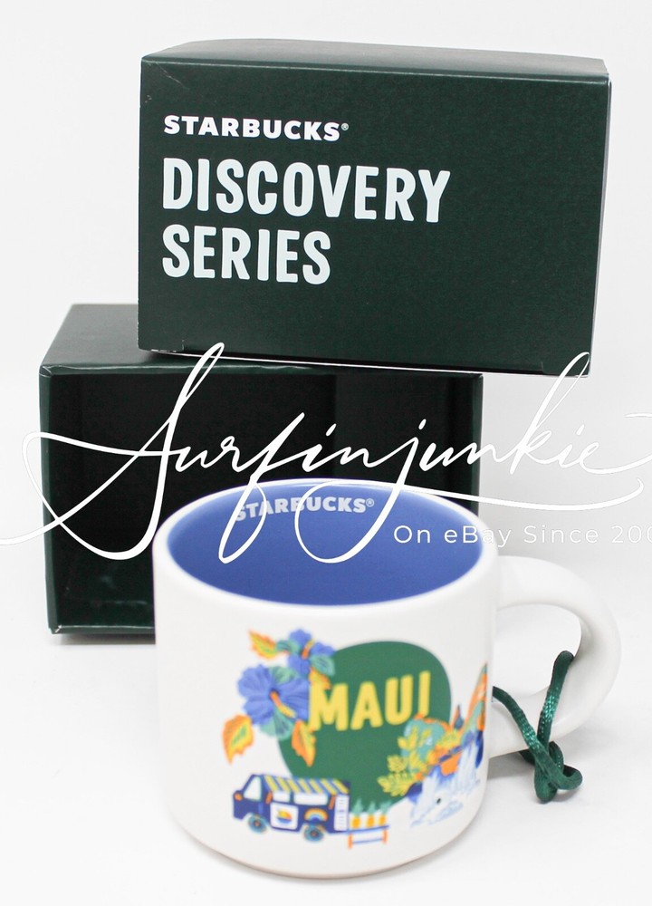 Starbucks Christmas Ornament Maui Hawaii Discovery Series Mini Mug Cup 1pc Demi