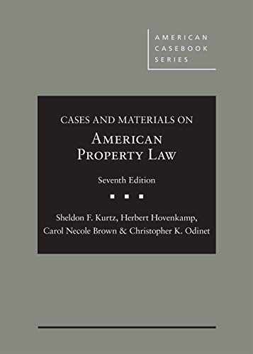 Cases and Materials on American - Hardcover, by Kurtz Sheldon; Hovenkamp - Good
