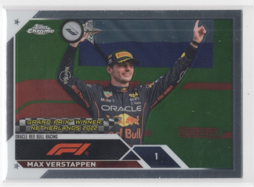 2023 Topps Chrome Formula 1 Max Verstappen Oracle Red Bull Racing #158