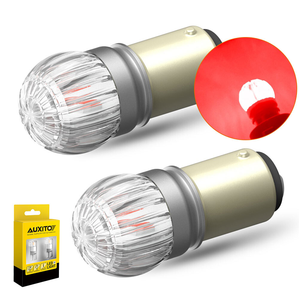 1157 AUXITO BAY15D LED Bulbs Red Tail Brake Reverse Light 2057 2357 7528 Compatible