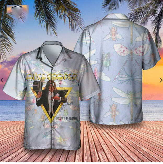 Cute Alice Cooper Hawaiian Shirt Halloween Trending 3d Shirt hot