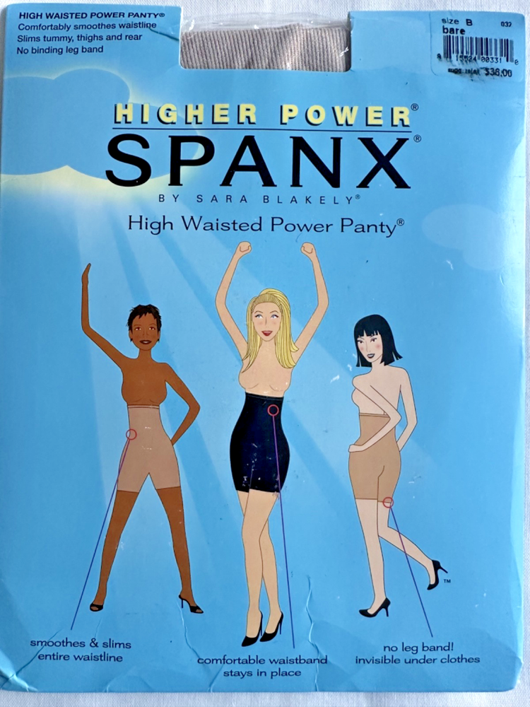 SPANX Higher Power High Waisted Power Panty Size B Bare #32 In Package NOS