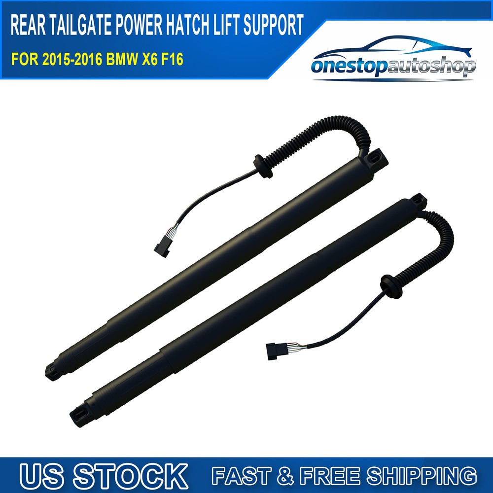 2X For 2015-2016 BMW X6 F16 1 Plug Rear Tailgate Power Trunk Hatch Lift Support