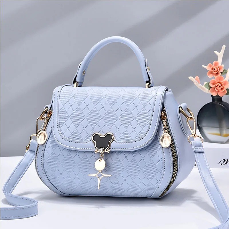 Genuine Leather Women Tote Bag Luxury Bow Shoulder Handbag Bucket Designer