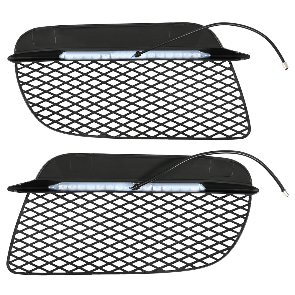 Pair Of Fog Lights  with Radiator Guards LED For Porsche Cayman 2006 2007 2008