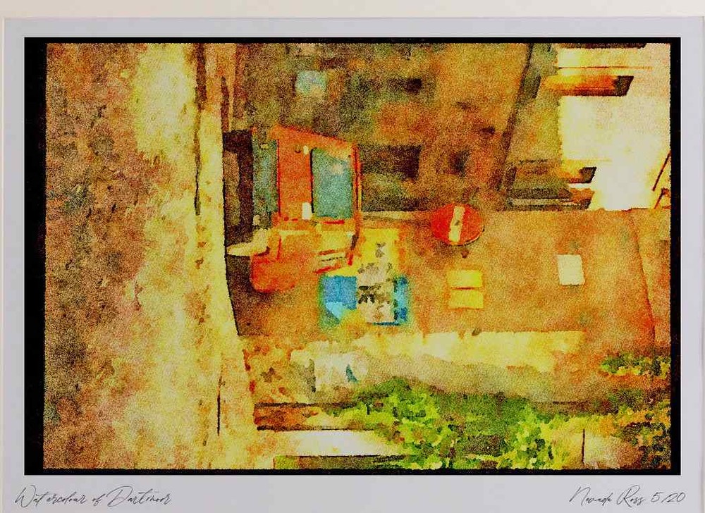 Italy 111018 Street Scene Rome A3 Watercolour print
