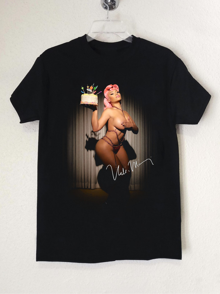 Rare Nicki Minaj Hip Hop Cotton Black All Size T-Shirt