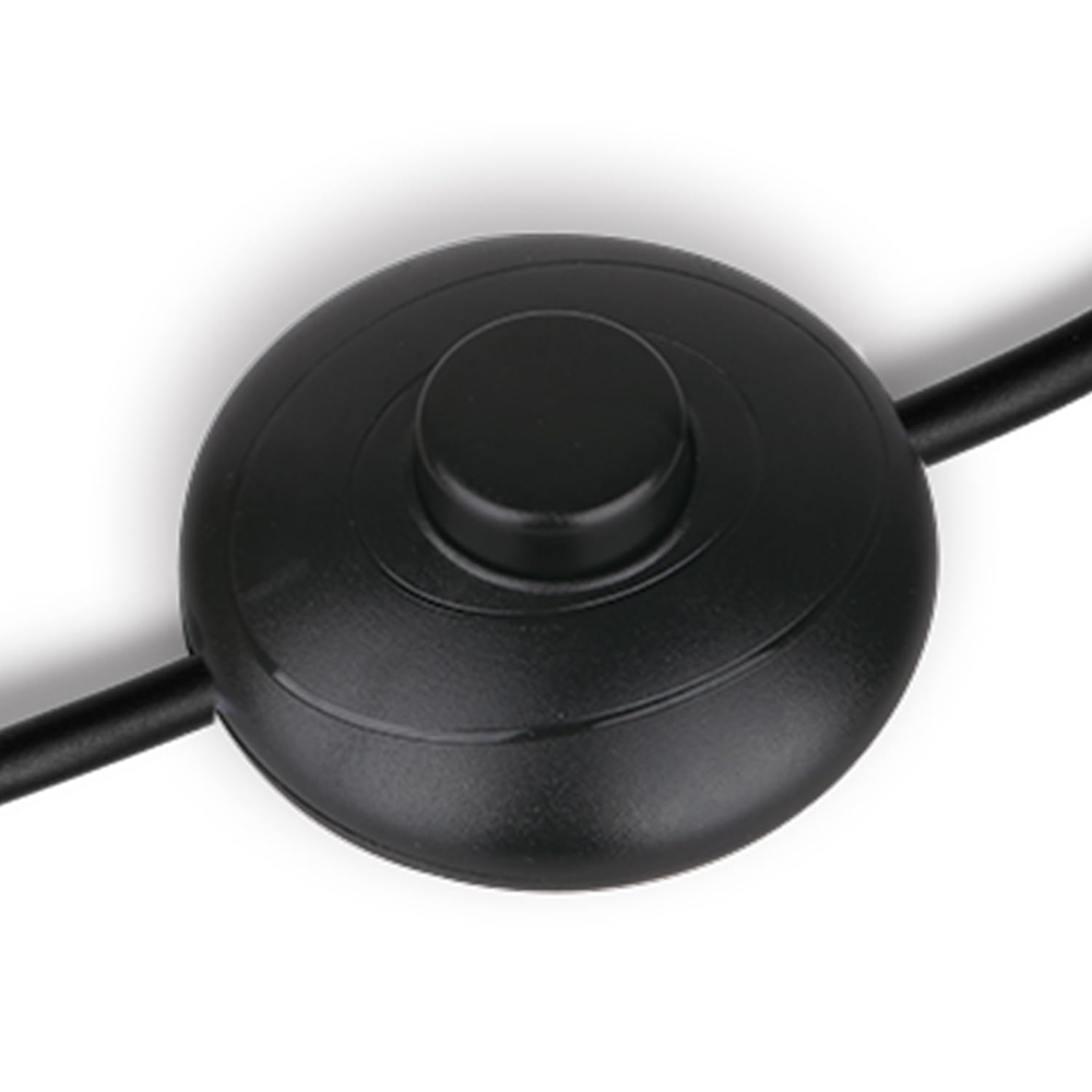 1Pcs Black Round Foot Pedal Switch for Floor Lamps