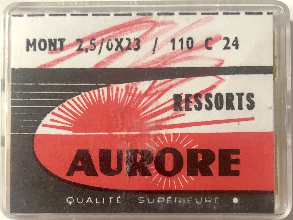 1X Mainspring 1.1x0.06mm Ø6 Watch Spring 110C 24-2.5x23