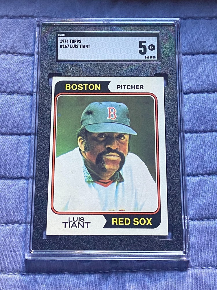 1974 Topps #167 Luis Tiant HOF SGC 5 Vintage Baseball Card
