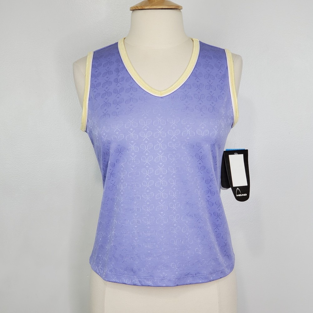 HEAD Purple Pullover Sleeveless V-Neck Hydromatic Tennis Top NEW NWT Size L