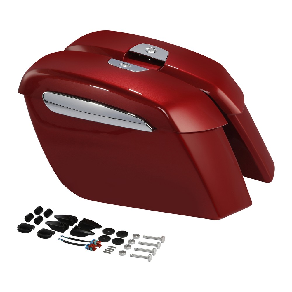Hard Saddlebags Fit For Indian Chieftain Dark Horse 2019-2023 Ruby Metallic