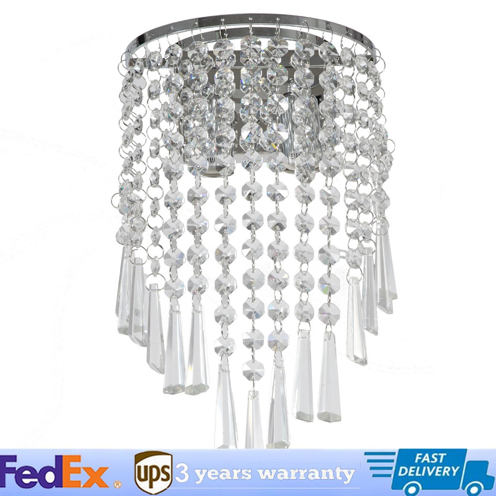 Modern Bathroom Crystal Mirror Light Front Wall Lamp Fixture Vanity Lights