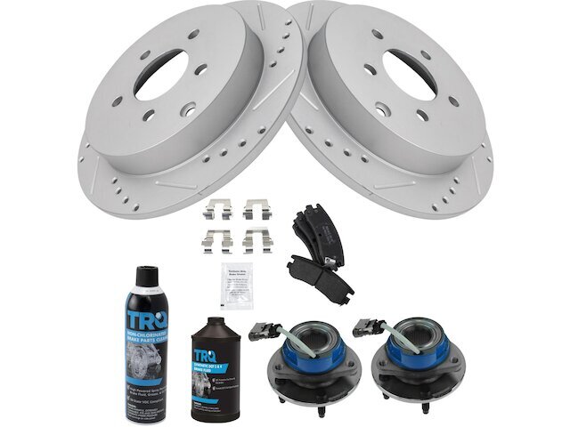 Rear Brake Pad and Rotor and Wheel Hub Kit fits Montana 2002-2004 AWD 31FKCM