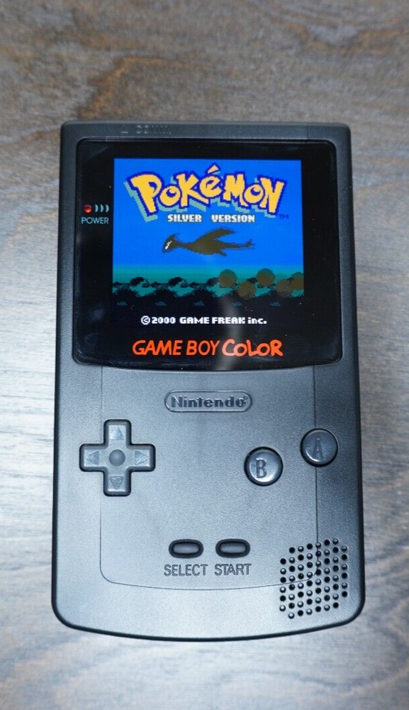Black Gameboy Color Console OLED Touch Screen | Tested | Batteies Included