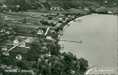 Postcard Herrsching a. Ammersee original Aerial Mount (No.731) -I