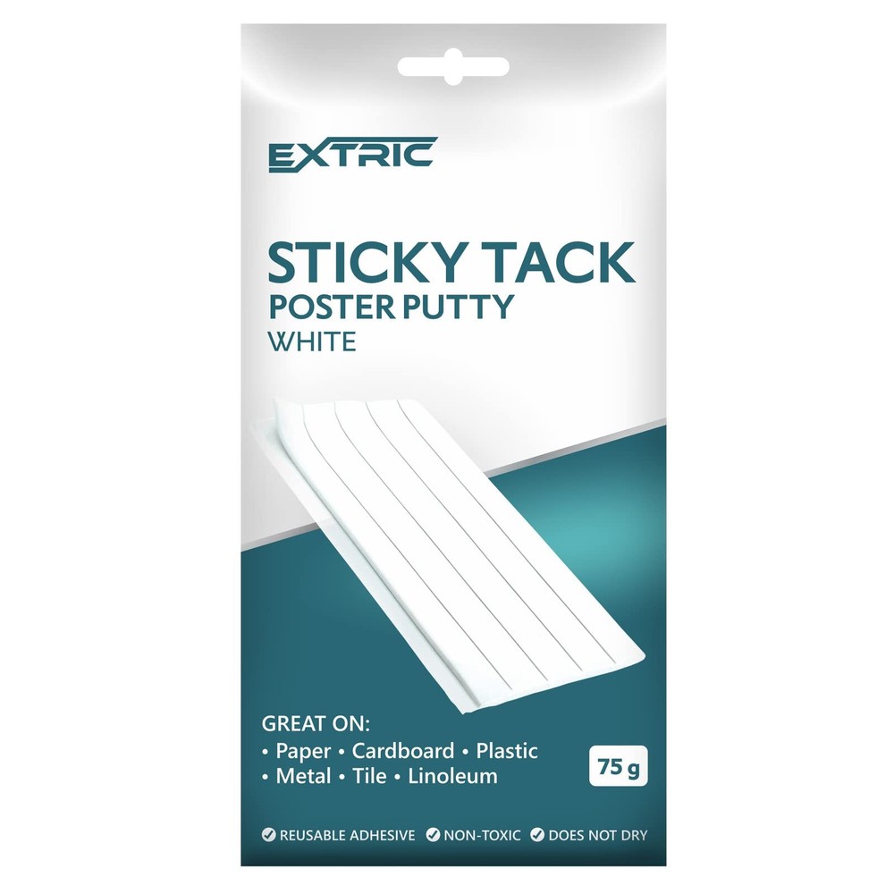 EXTRIC Sticky Tack, Poster Putty, White Color Wall Putty, Sticky Tack for Wal...