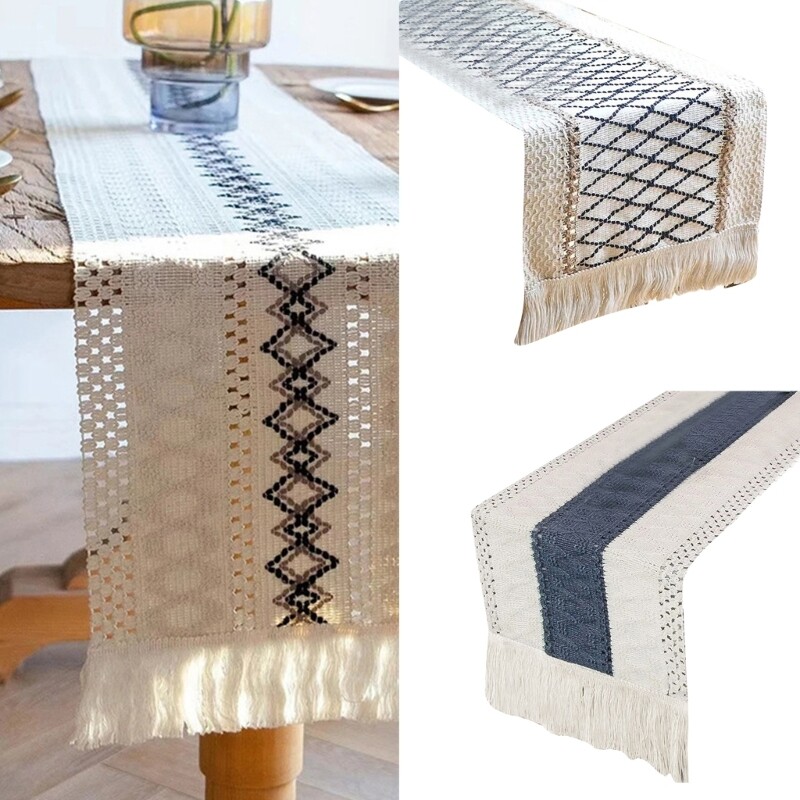 Elegant Washable Table Cloth Runner for Dining Room and Kitchen Decor