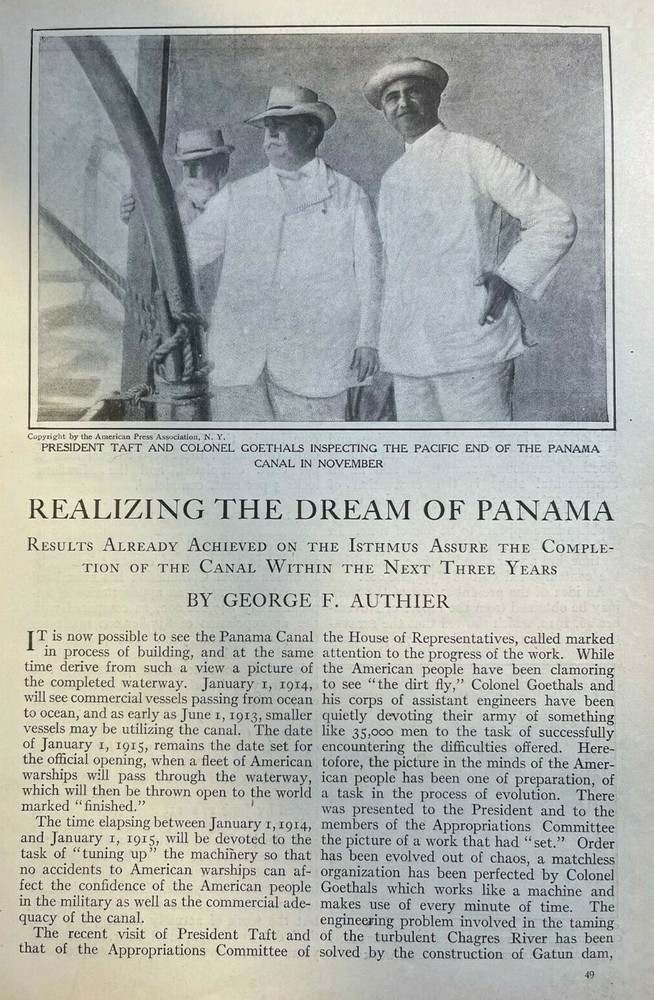 1911 Building the Panama Canal Pedro Miguel Gatun Miraflores Culebra Cut