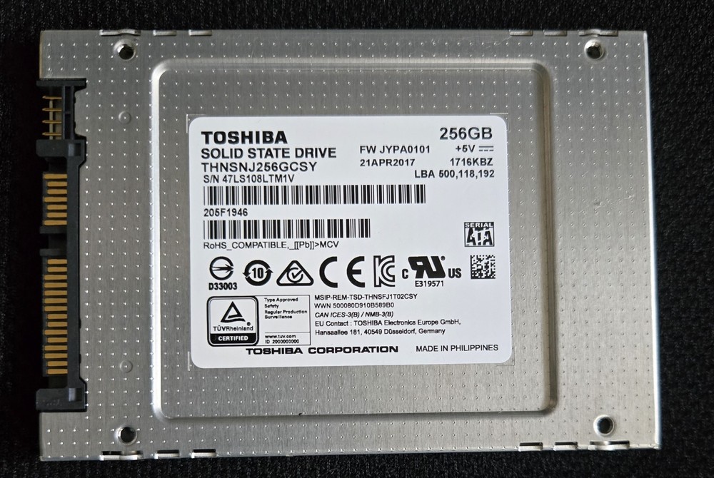 Toshiba 256GB 2.5