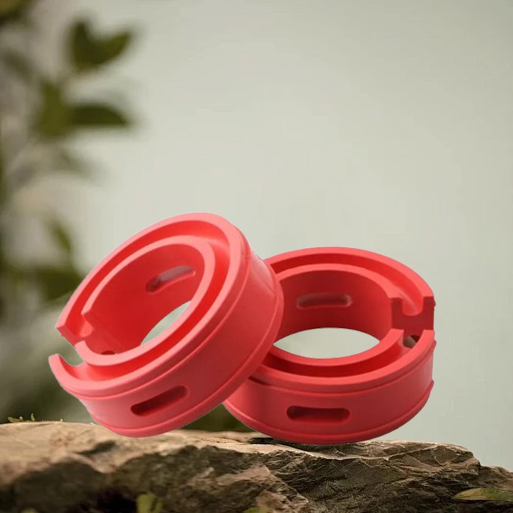 SUV Car Interior Shock Absorber Coil Spring Power Cushion Buffer Red Rubber 2p8G