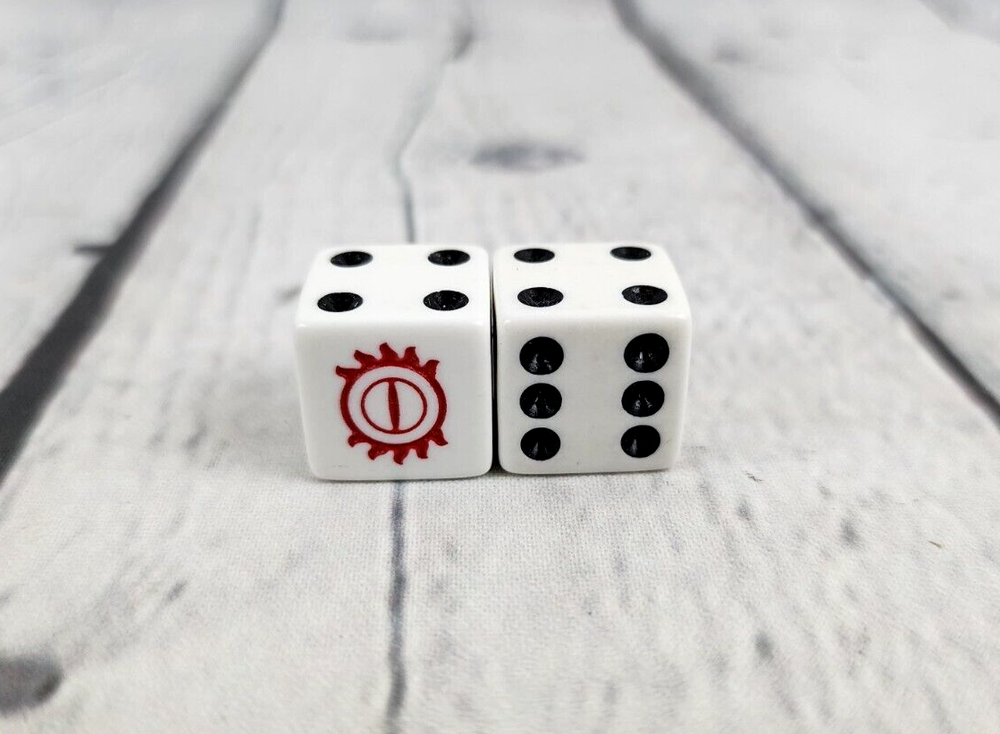 Monopoly The Lord of The Rings TRILOGY Edition Replacement Parts Dice Only