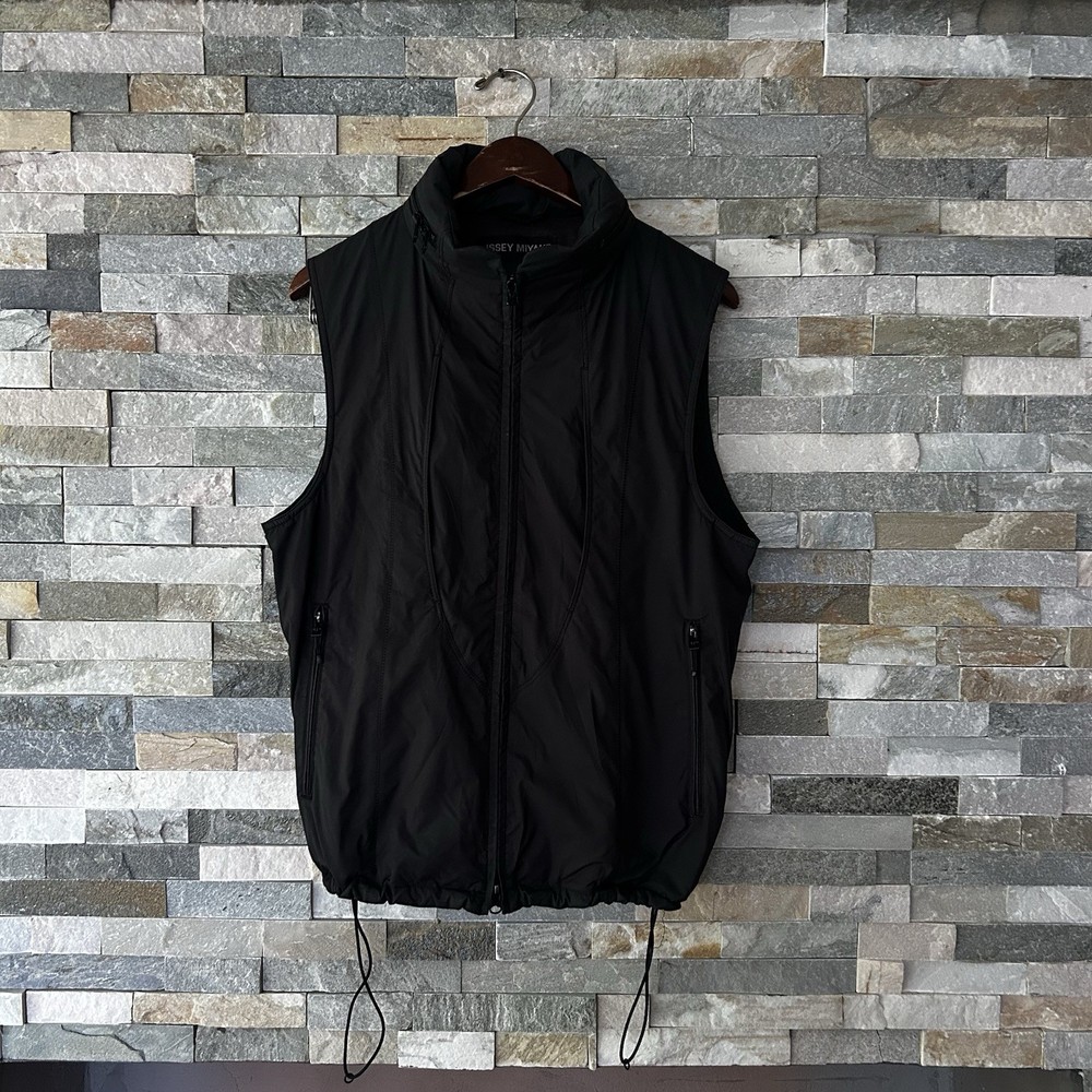 RARE Vintage Issey Miyake Tactical Zip Best Nylon Packable Hood Size Large