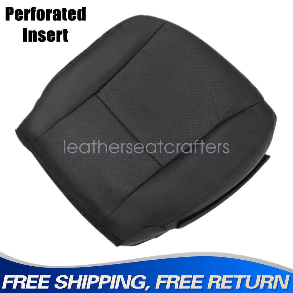 Black Leather Driver Side Bottom AC Seat Cover for 2009-2010 Lexus LS460 LS600h