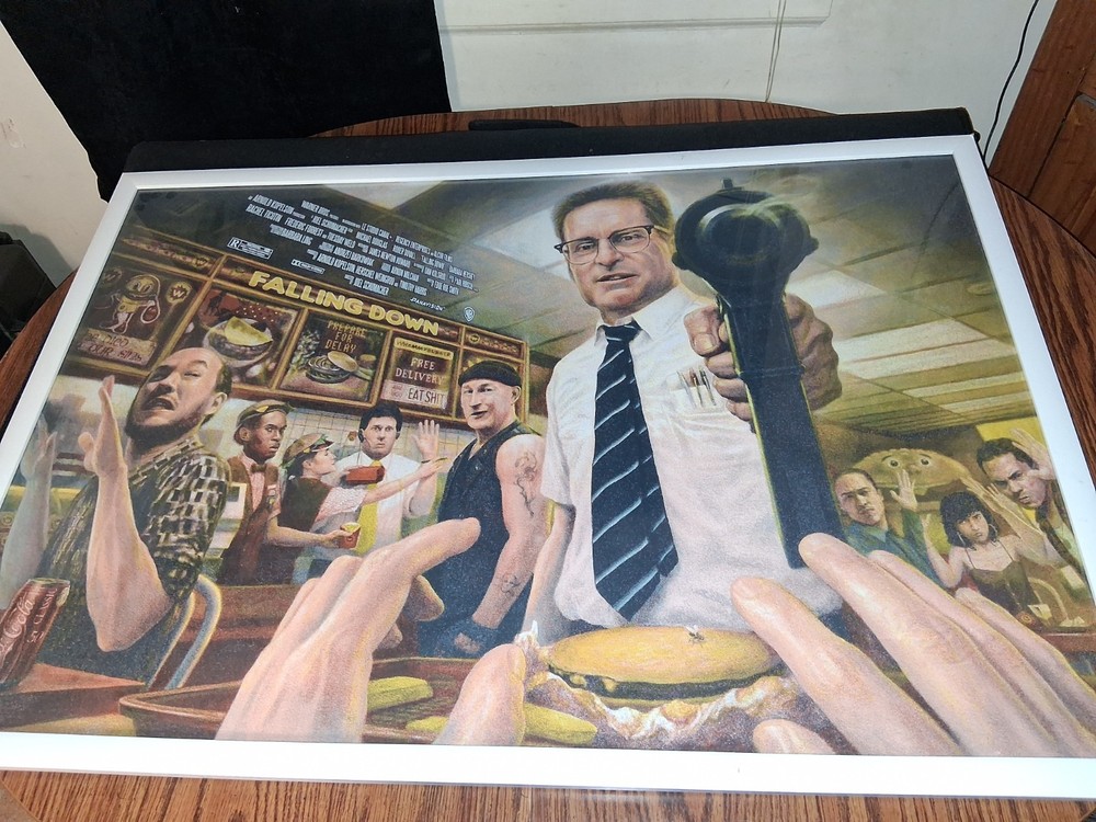 Falling Down Movie Poster Rare Screen Print Numbered 15/45 Michael Douglas Rare