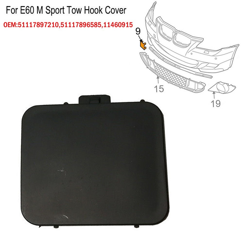 PBT+PC Auto Tow Hook Cover 11460915 Durable Car Accessory