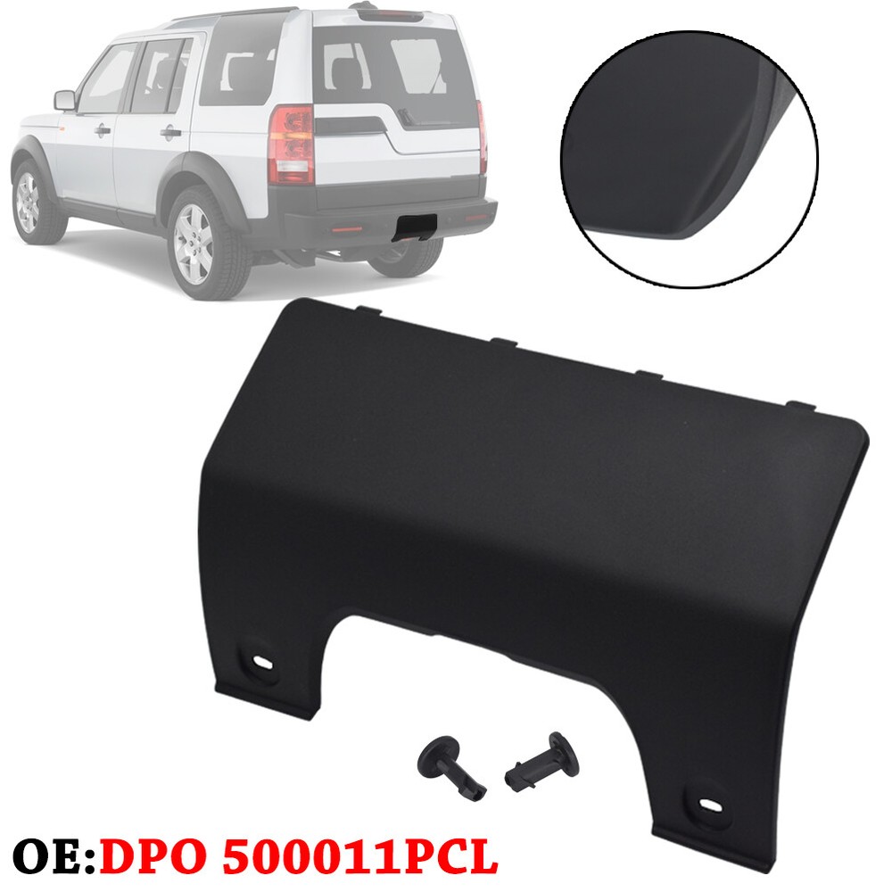 Rear Bumper Towing Hook Cover with Clips for Land Rover LR3 LR4 DPO500011PCL