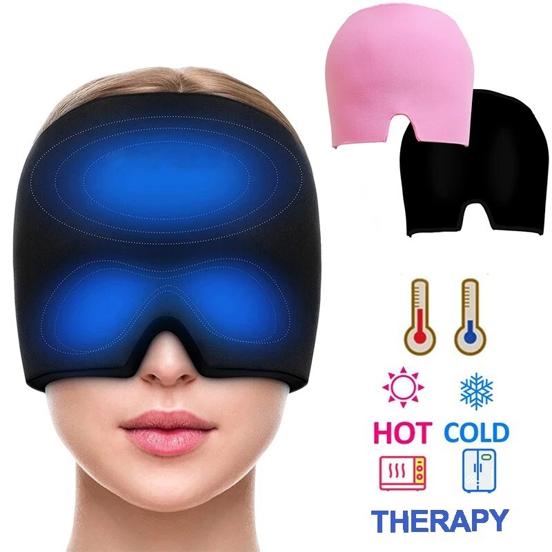 Ice Gel Headache Relief Cap for Migraine Cold Therapy Wrap  
