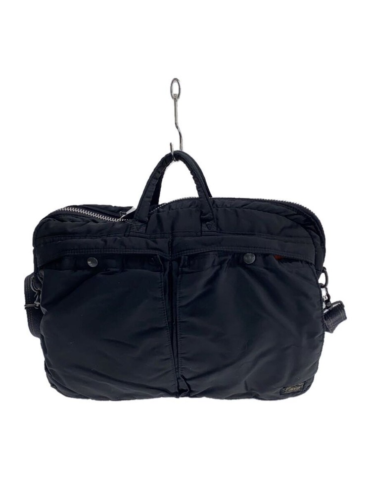 Porter Tanker Black Nylon Briefcase 40x34cm Used with Minor Damage