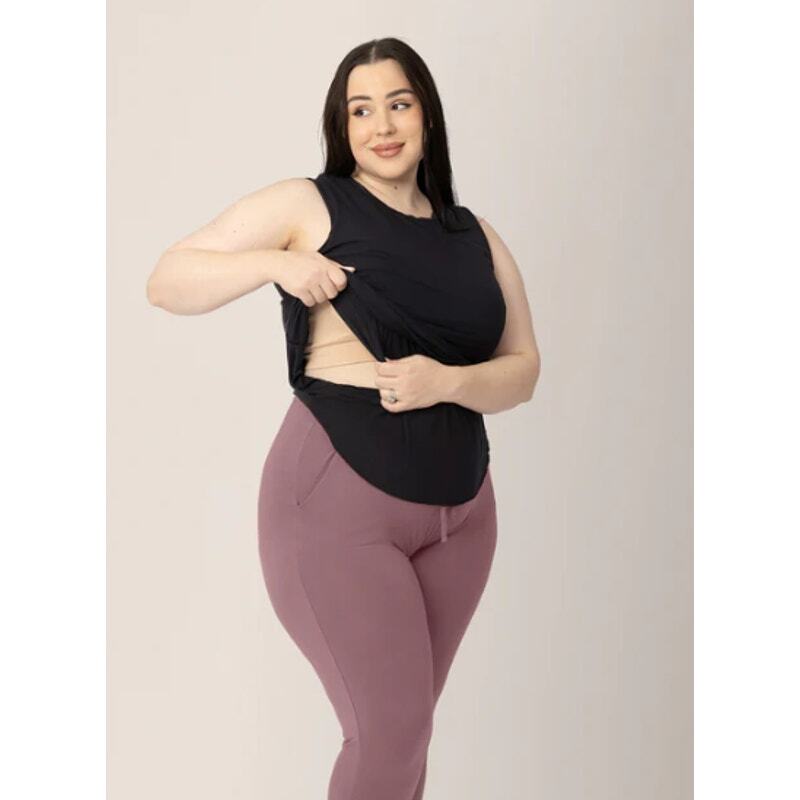 Kindred Bravely Size S Lined Black Bamboo Maternity Nursing Tank Motherhood