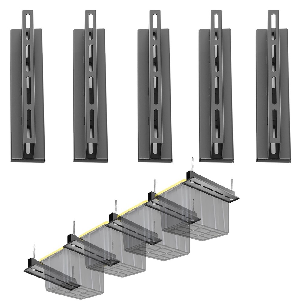 Overhead Garage Storage Rack for Utility Bins Ceiling Mounted Space Saver