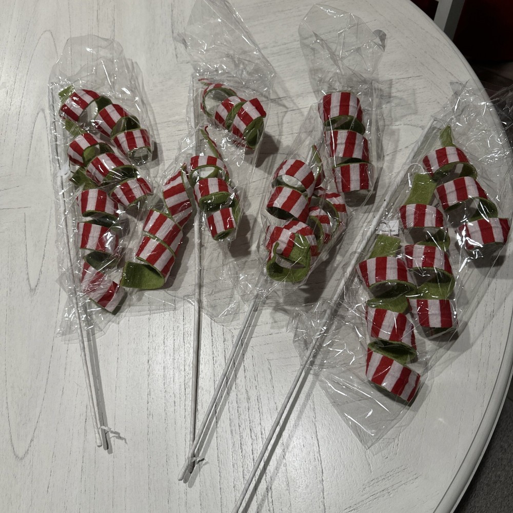 Double sided Grinch curly pick decoration set of 6-image