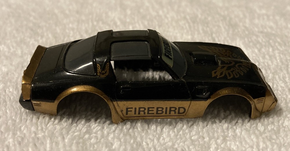 VINTAGE TOMY AURORA AFX 1979 PONTIAC FIREBIRD BLACK AND GOLD HO SLOT CAR BODY