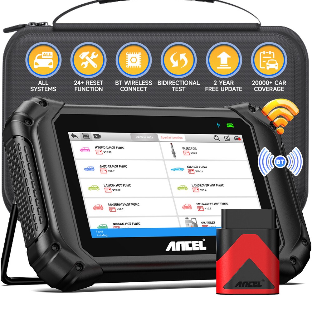 Bluetooth OBD2 Scanner for All Systems with Bidirectional Diagnostics and Oil Reset